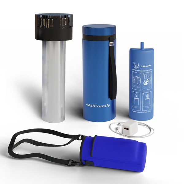 4AllFamily UK - Voyager Mini Travel Fridge for Insulin and Medicine - Blue